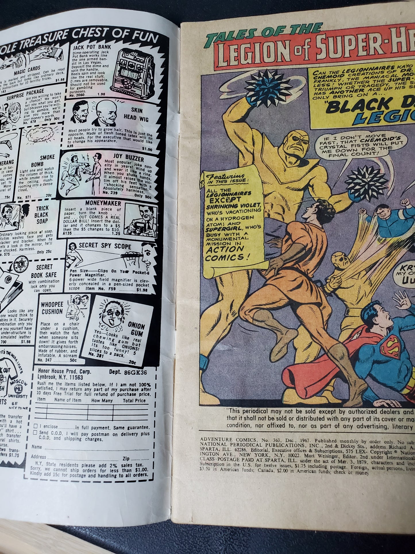 DC Adventure Comics Vol 1 #363 Superboy and Legion of Super-Heroes