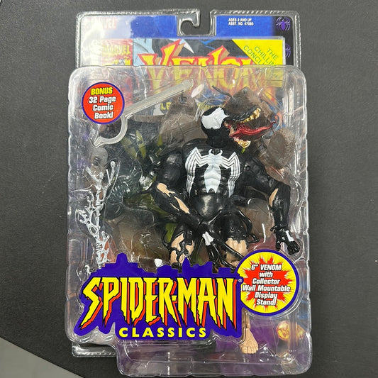 Marvel Venom Spider-Man Classics Series 6" Action Figure Bonus Comic Book