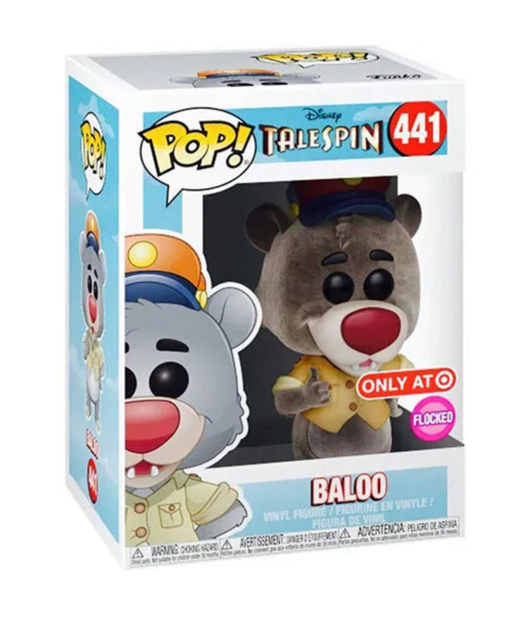 Funko POP! Disney - TaleSpin Vinyl Figure - BALOO (Flocked) #441 *Exclusive*