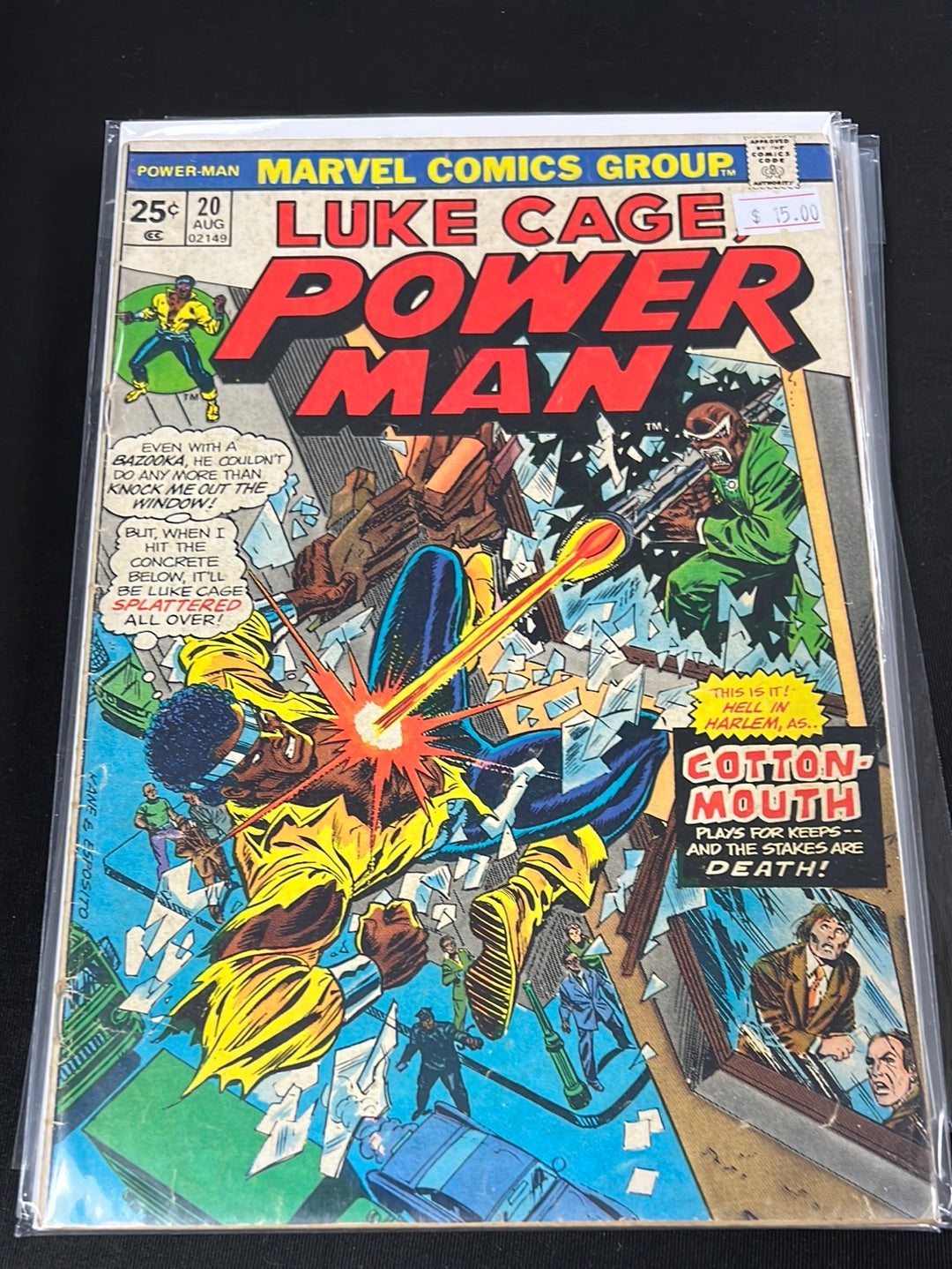 Marvel Luke Cage Power Man Vol 1 #20 DE
