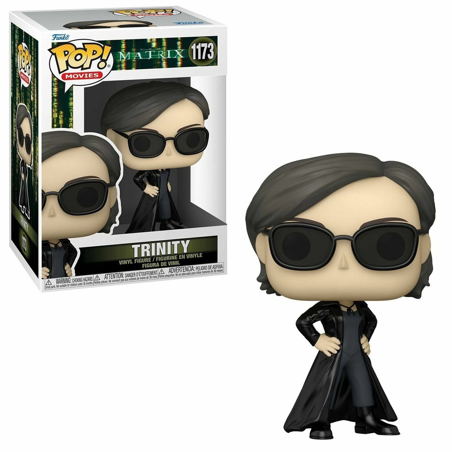 TRINITY THE MATRIX FUNKO POP! MOVIES VINYL FIGURE #1173 NEW BOX